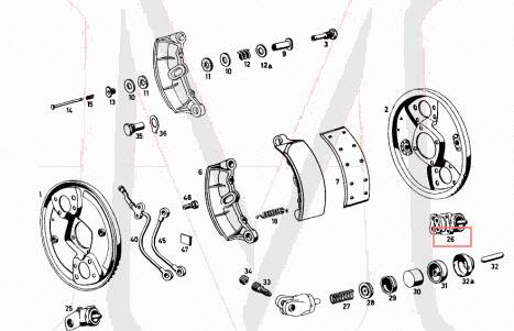 RIGHT EARLY WHEEL CYLINDER